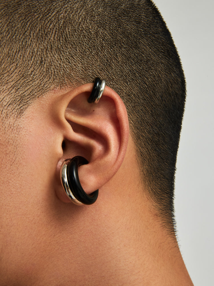 STONE DUPLICATING EAR CUFF